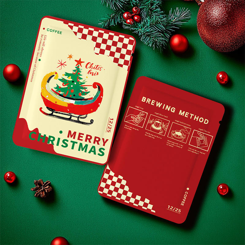 Sealed Bag Disposable Convenient Coffee Powder Easy-to-open Christmas Coffee Pod Packaging Bag Coffee Bags