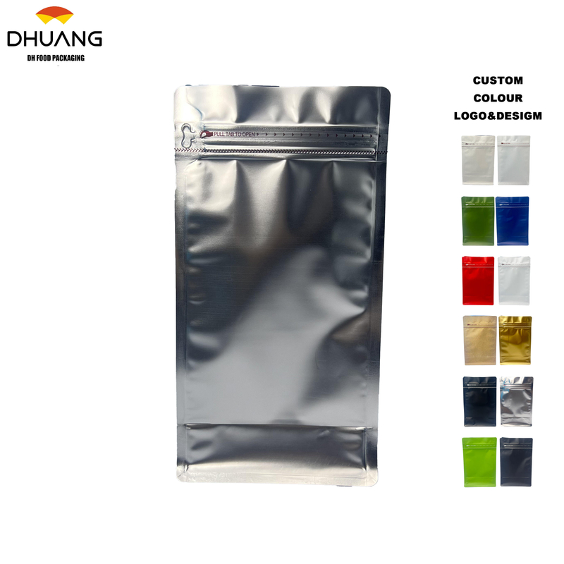 Customized Printing on Food-grade sealed Bags for Coffee Beans Eight-corner Design Coffee Bags