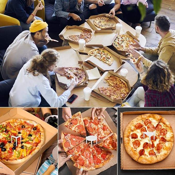 White Pizza Box for Homemade Pizzas and Crafts Homemade Cookies Taco Custom Pizza Boxes
