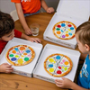 Kids DIY Blank Pizza Box Kit - Non-Toxic White Craft Boxes for Birthday Parties or School Art, Paint & Design Your Own Pizza Box