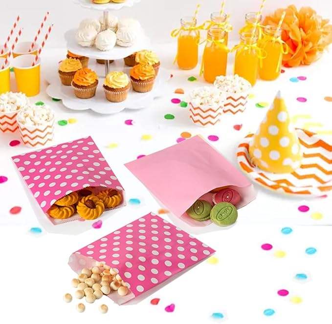 Flat Paper Treatment Bag Black Greaseproof Baking Cookie Paper Bag Candy Chocolate Pastry