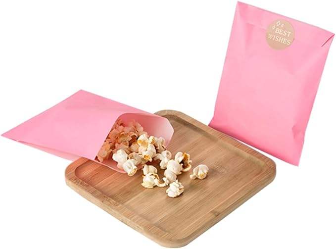 Flat Paper Treatment Bag Black Greaseproof Baking Cookie Paper Bag Candy Chocolate Pastry