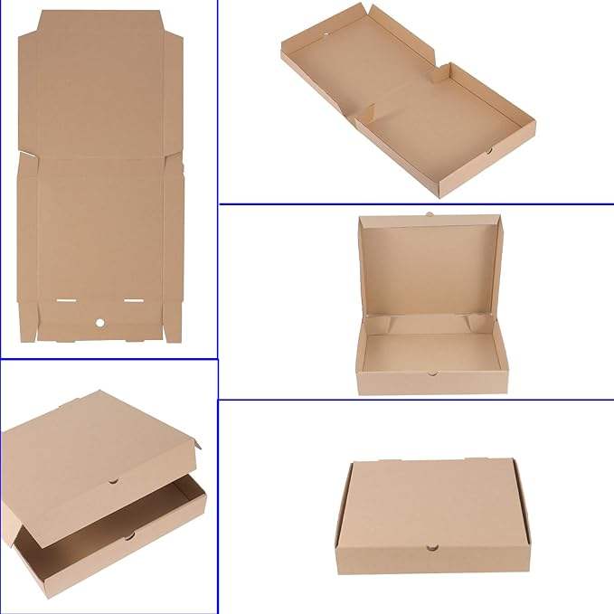 Disposable Delivery square Cardboard Pizza Boxes 1.5 Thick Premium Corrugated Pizza Boxes Custom Pizza Boxs