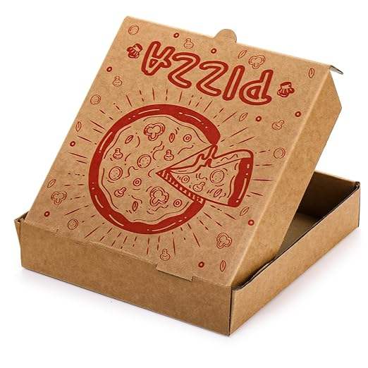 Pizza Box Cardboard Food Delivery Box Food Packaging for Cookies Cake Party Custom Pizza Boxs