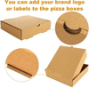 Kraft Corrugated Mini 6-inch Small Pizza Tote Takeaway Box Pizza Cake Cookies Food Custom Pizza Boxs