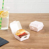 Hamburger Food Container Hinge Cover with Matte Finish Corrugated Paper Grain Storage Box Burger Box
