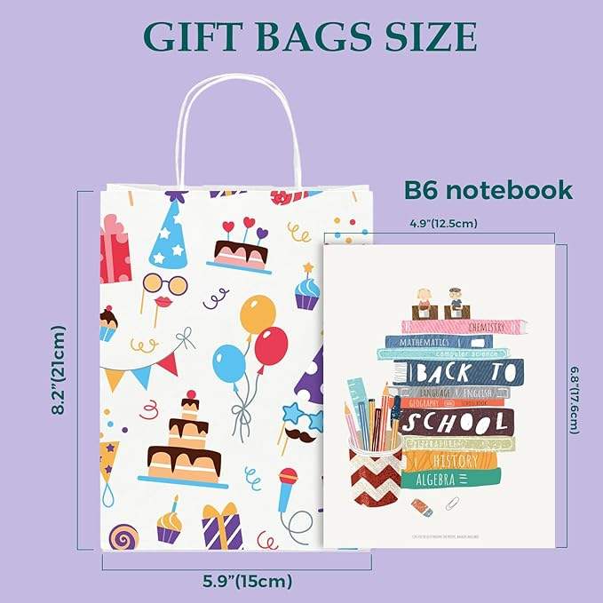 Small Gift Bag Paper Bags with Handling Bulk Paper Shopping Colored Retail Recyclable Custom Paper Bags