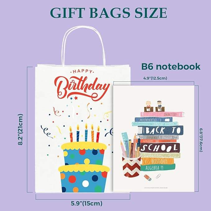 Small Gift Paper Bags with Handling Bulk Paper Shopping Colored Retail Recyclable Custom Paper Bags