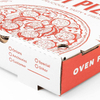 Pizza Box Red Printed Oil-proof Corrugated Paper Suitable for Small Individual Custom Pizza Boxs
