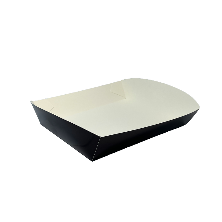 Custom Printed LOGO Disposable Tray Paper Food Packaging Container for Take-away Food Grade Food Trays