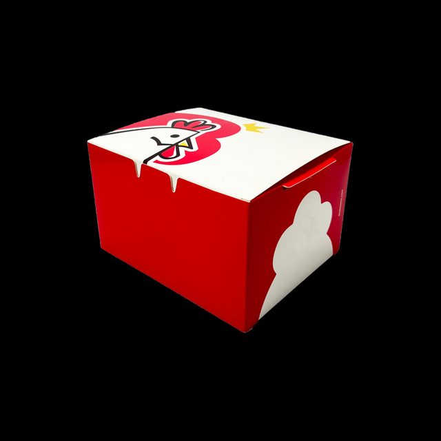 Customized Printed Flip-top Folding Packaging Box for Fried Chicken with Oil-proof Function Wholesale Food-grade Food Box