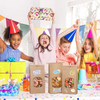 Windowed Plastic Bread Bags with Paper Window Paper Bag with Metal Paper Tie and Lock for Cookies Coffee Beans Custom Bread Bags