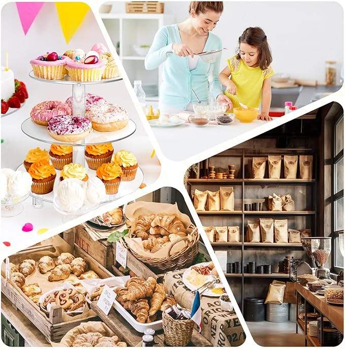 Window Paper Bags Homemade Bread Bags Kraft Paper Baked Goods Packaging Storage Custom Bread Bags
