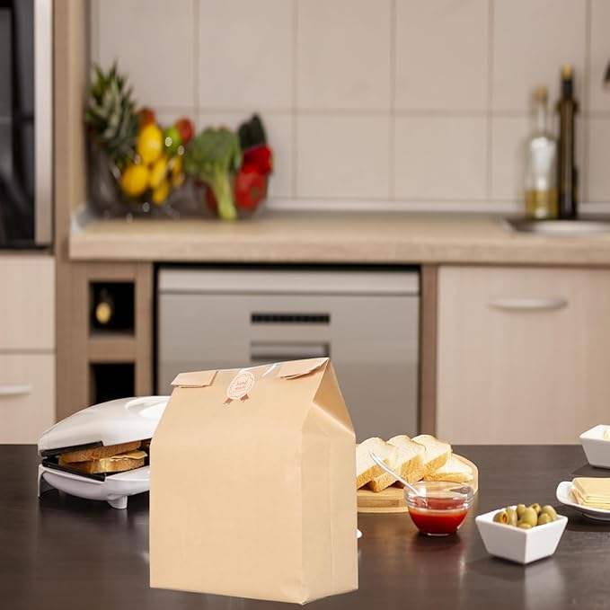 Bread Bag With Window for Packaged Storage of Baked Goods Including Cute Seal Stickers Custom Bread Bags