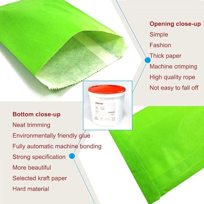 Customizable Kraft Candy Buffet Bags Large Paper Treat Wrapping for Food Bread Hamburger Pizza Chemicals Oil-proof Paper Bag
