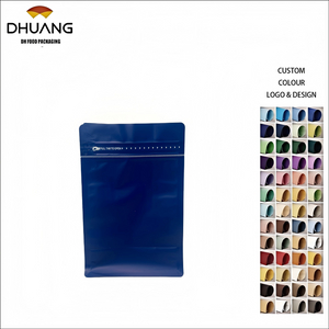 Customizable Kraft Paper Bags Food-Grade Plastic Packaging for Coffee Beans for Sealing and Storing for Coffee Beans