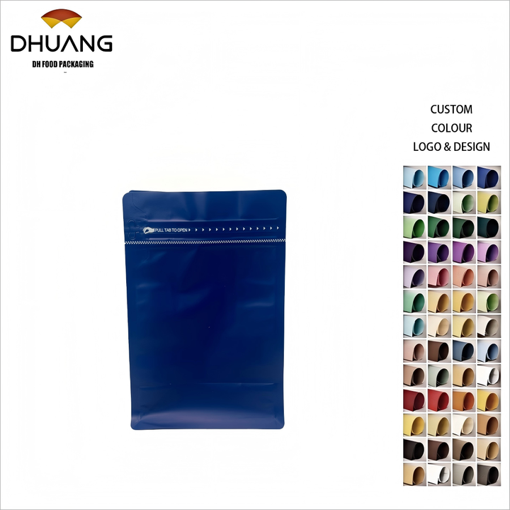 Customizable Kraft Paper Bags Food-Grade Plastic Packaging for Coffee Beans for Sealing and Storing for Coffee Beans