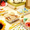 Packs Bee Party Supplies Set Birthday Decoration Disposable Paper Food Tray Paper Food Boat Carnival, Fair, Festival