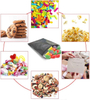 Large Black Color Candy Buffet Packaging Paper Bags for Treats and Displays Oil-proof Paper Bag
