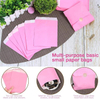 Flat Pink Paper Bag for Snacks and Desserts for Baking Cookies and Chocolate Eco-Friendly Packaging Oil-proof Paper Bag