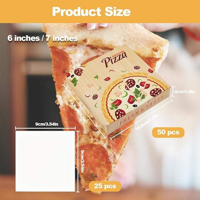 Kraft Paper Corrugated Pizza Box Yellow Printed Cardboard Box Takeout Shipping Storage Custom Pizza Boxs
