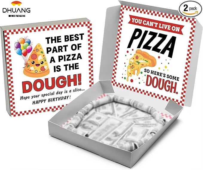Cash Gift Box Birthday Gift Box Pizza Fun Wedding Gift (cash Not Included) Custom Pizza Boxs