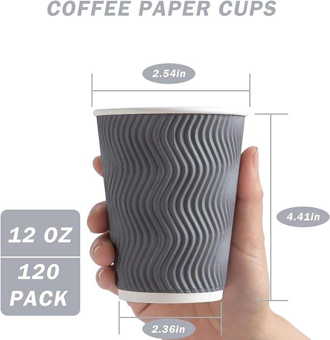 Heat-insulating Disposable Paper Cups Are Suitable for Outdoor Outings Business Trips Home Offices and Schools Coffee Cup