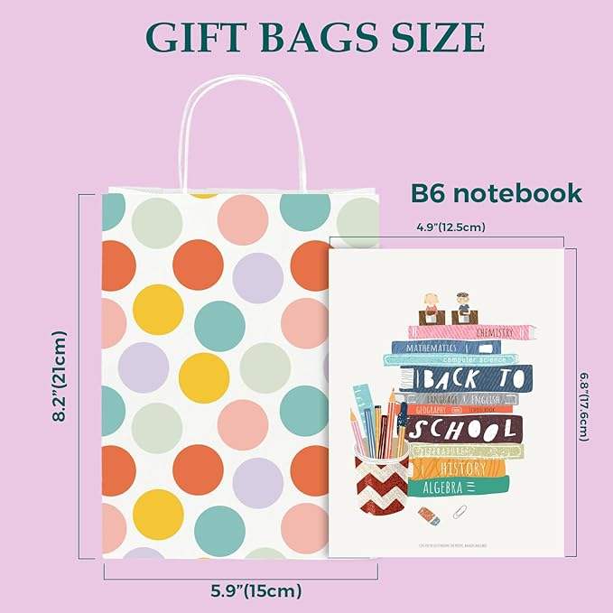 Kraft Paper Bag for Gifts Birthday Parties Retail Shopping Graduations-Reusable Returnable Bag