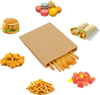 Kraft Paper Sandwich Cookie Bags Greaseproof Wax-Lined for Pastry Snack Treats Bread Baked Goods Fries Muffin Packaging
