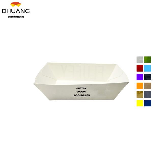 Customized LOGO-pattern Food-grade Disposable Food Packaging Tray Containers for Takeout Delivery Food Trays