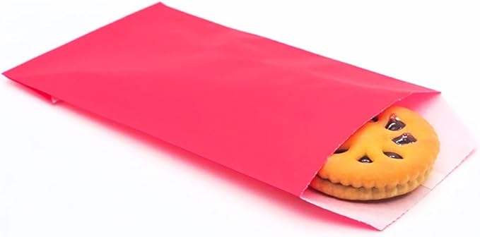 Greased Bakery Glass Cookie Paper Bag Wax Healed for Candy Chocolate Pastry Snack Packaging Oil-proof Paper Bag