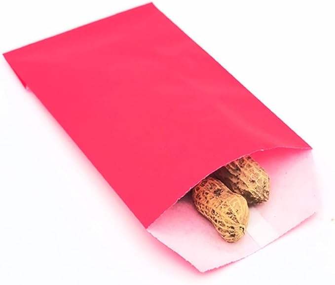 Greased Bakery Glass Cookie Paper Bag Wax Healed for Candy Chocolate Pastry Snack Packaging Oil-proof Paper Bag