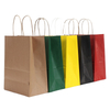 Wholesale Customized Pattern LOGO Sizes Paper Bags with Handles Paper Retail Restaurant and Cafe Shopping Bag