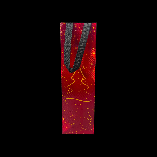 Customized Printed Reusable Non-woven Fabric Wine Handbag Made of Canvas Material Shopping Bag