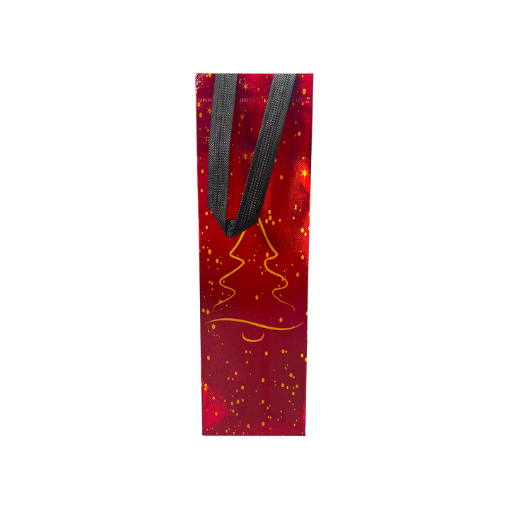 Customized Printed Reusable Non-woven Fabric Wine Handbag Made of Canvas Material Shopping Bag