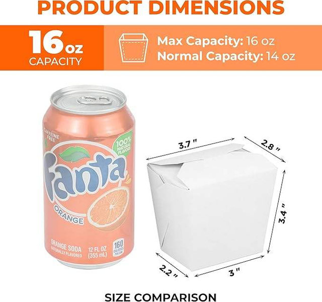 32 oz Paper Soup Container with Lid Disposable Paper Food Cup White Ice Cream Bowl Paper Food Storage Food Box