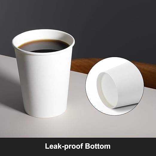 8 oz Paper Disposable Coffee Cups for Hot and Cold Drinks Coffee Shops Offices and Restaurants Coffee Cup