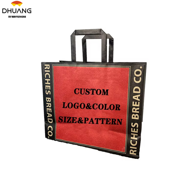 With Rope Handle Custom LOGO Gift Packaging Recyclable Kraft Paper Brown Paper Bag Flat Handle Kraft Paper Shopping Bag