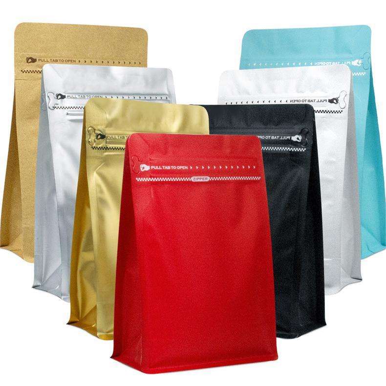 Customizable High Quality Stand-Up Coffee Bags Sleek Design Re-Sealable Feature for Small Roasters Large Coffee Producers