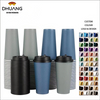 100 Pack 20 oz Disposable Paper Coffee Cup with Lid, Water, Juice, or Tea. Hot Paper Coffee Cups for Home Restaurant Store