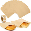 Food Grade Unbleached Biodegradable Natural Kraft Paper Bread Bag Paper for Baking Cookies and Snacks Custom Bread Bags