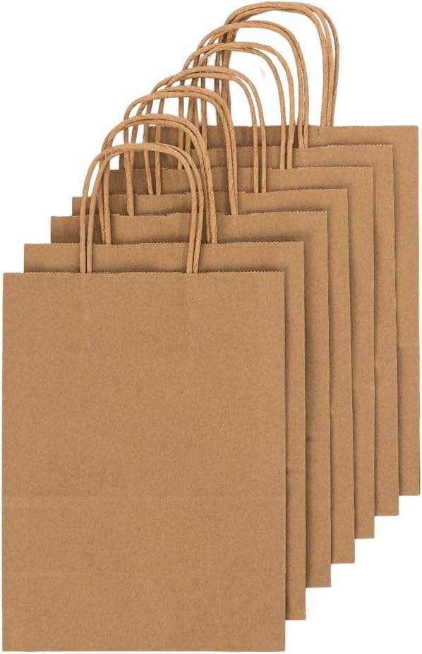 Brown Kraft Paper Bag, 5.9 "x3.2" X8.3 "Gift Bag, Mini Paper Bag, Gift Bag, Retail Bag