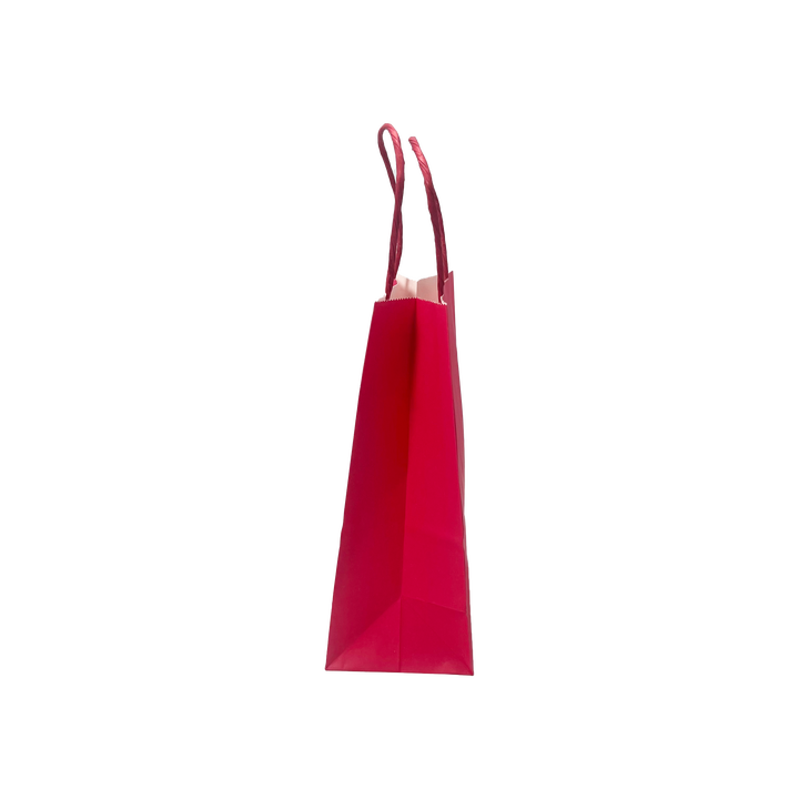 Colored Leather Handbag with Paper Liner for Packaging Candy-colored Gift Bags Shopping Bag