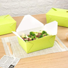 Box - Label Lock Closed Heat Resistant Green Disposable Lunch Box Oil Resistant to Hot and Cold Foods Food Box