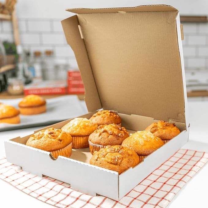White Grease-proof Corrugated Pizza Box That Turns Into a Plate and Is Ideal for Small Individual Pizzas Custom Pizza Boxs