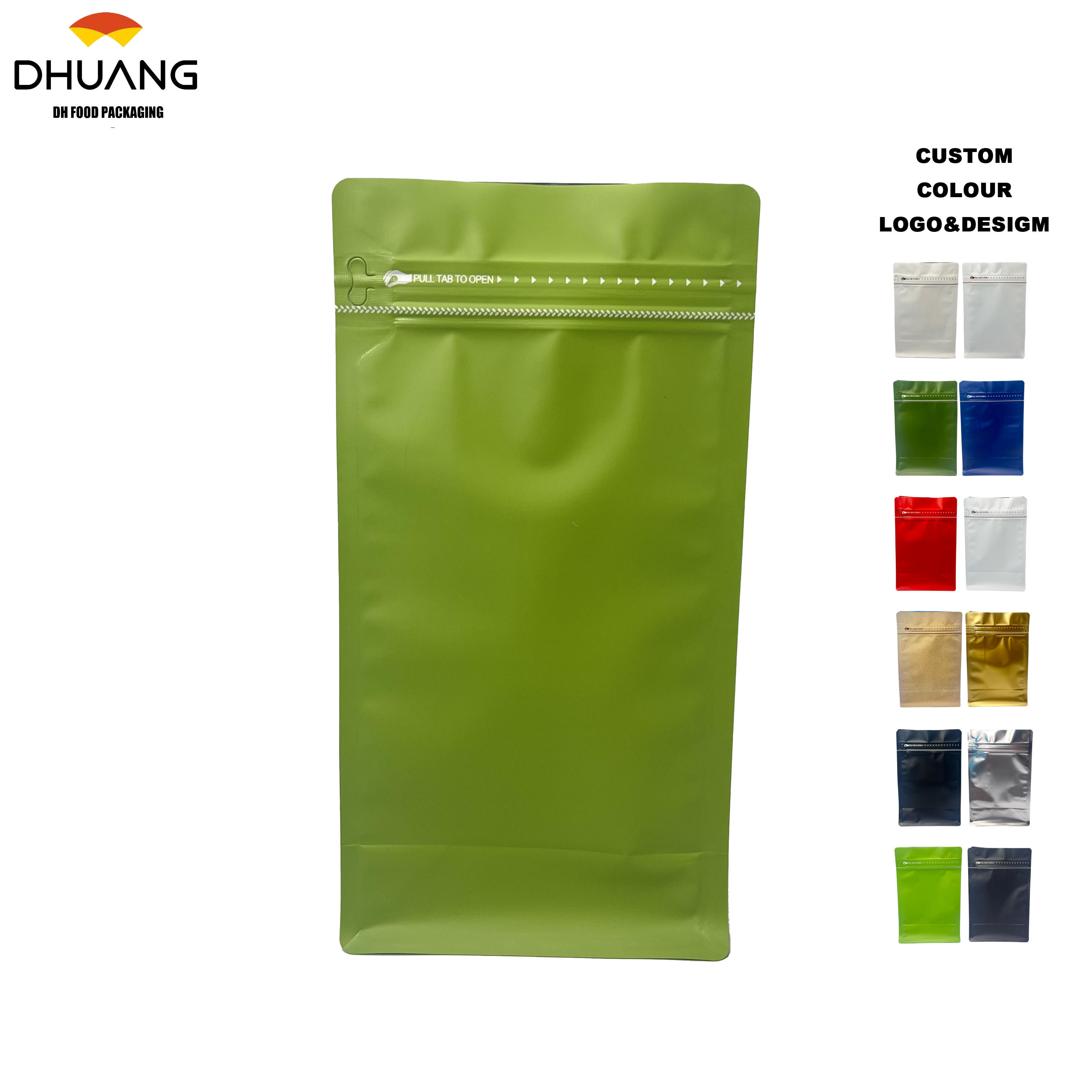 Customized Printing on Food-grade Sealing Bags Eight-corner Design Storage for Coffee Beans and Tea Leaves Coffee Bags