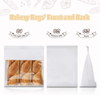 Toaster Food Storage Paper Bag with Window Iron Zipper Lock for Household Kitchen Use Custom Bread Bags