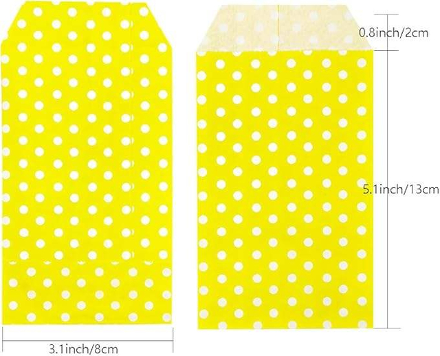 Dot Greased Bakery Glass Cookie Paper Bag Flat Paper Packaging for Candies Chocolates Pastry Wax Healing Bag Oil-proof Paper Bag