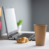 Disposable Paper Cup, Hot Coffee Cup Brown Unbleached - Eco-friendly Cup