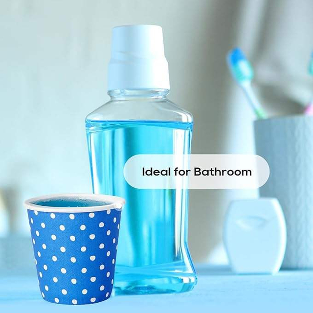 Disposable Blue Paper Gargle Bathroom Cold Drink for Parties Home and Office Custom Paper Cups
